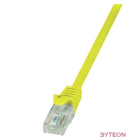 LogiLink RJ45 CAT5e UTP M,M adatkábel 1m AWG26 sárga