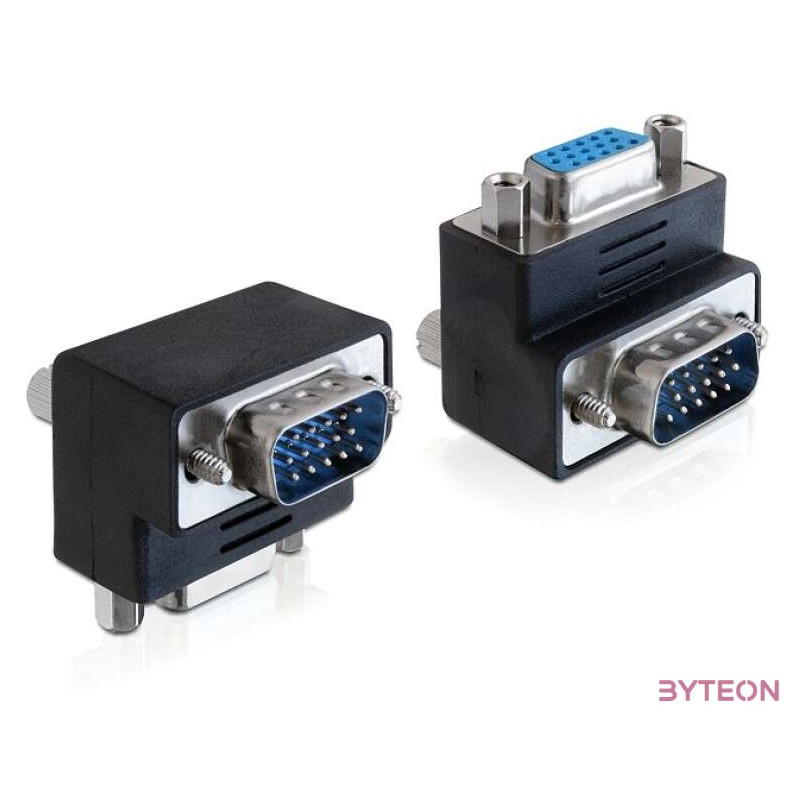 Delock VGA M,F adapter 270 fekete