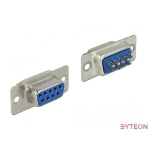 Delock Sub-D 9pin csatlakozó aljzat