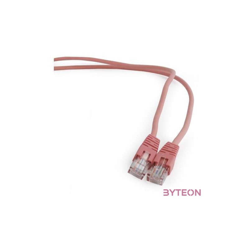Gembird RJ45 CAT5e UTP M,M adatkábel 0.5m rózsaszín