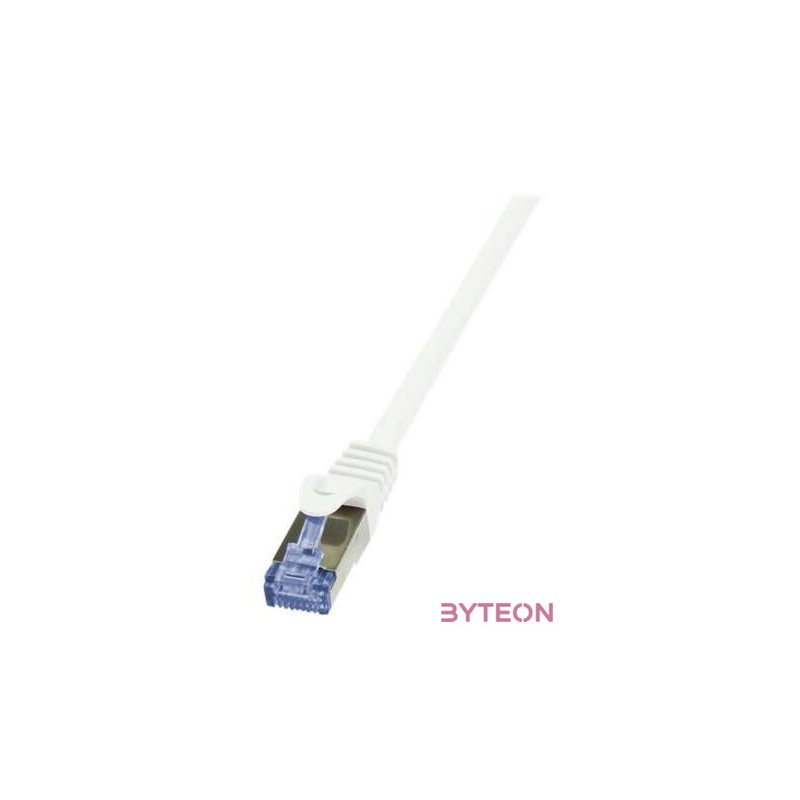LogiLink RJ45 CAT6A S,FTP M,M adatkábel 1m AWG26 fehér