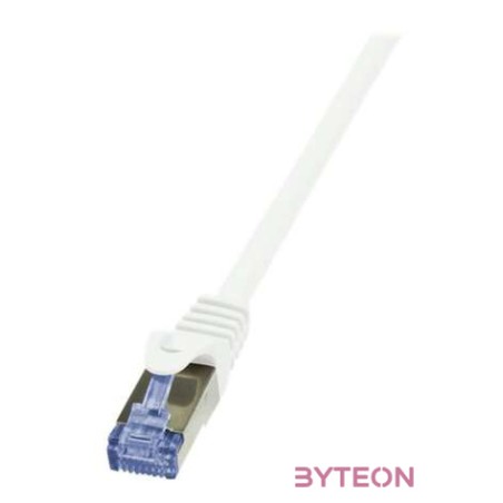 LogiLink RJ45 CAT6A S,FTP M,M adatkábel 1m AWG26 fehér