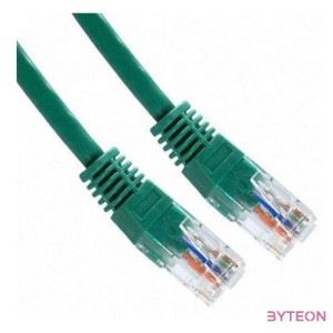 Gembird RJ45 CAT5e UTP M,M adatkábel 1m zöld