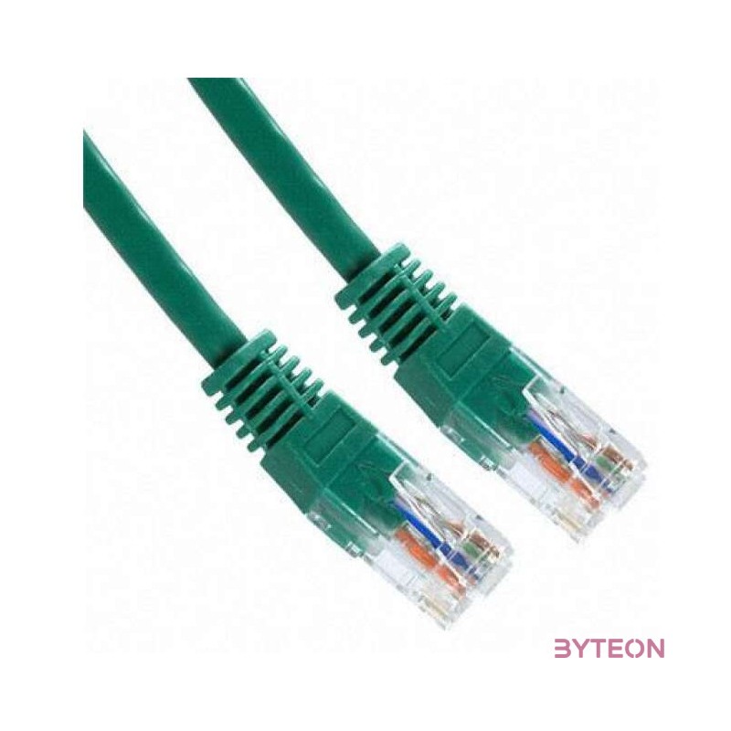 Gembird RJ45 CAT5e UTP M,M adatkábel 1m zöld