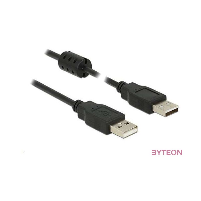 Delock USB 2.0 A M,M adatkábel 1.5m fekete