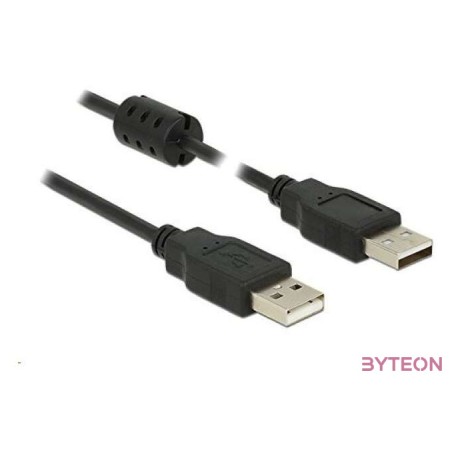 Delock USB 2.0 A M,M adatkábel 1.5m fekete