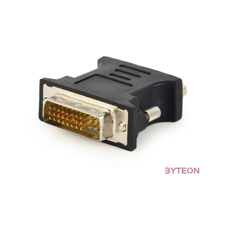 Gembird DVI-A - VGA M,F adapter fekete