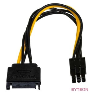 Akyga Adapter SATA , PCI-Express 6-pin 15 cm AK-CA-30