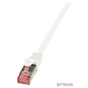 LogiLink RJ45 CAT6 SFTP M,M adatkábel 0.5m AWG27 fehér
