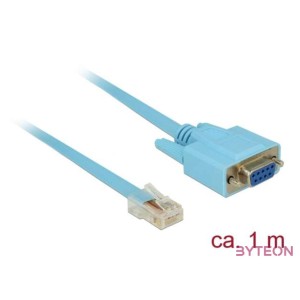 Delock Serial RS-232 - Serial RS-232 RJ45 F,M adatkábel 1m kék