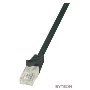 LogiLink RJ45 CAT6 UTP M,M adatkábel 0.5m AWG24 fekete