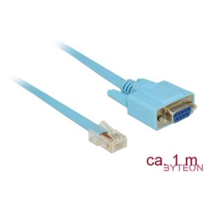 Delock Serial RS-232 - Serial RS-232 RJ45 F,M adatkábel 1m kék