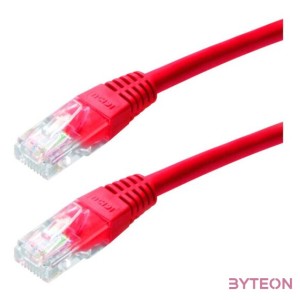 Gembird RJ45 CAT5e UTP M,M adatkábel 5m piros