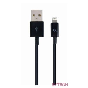 Gembird 8-pin charging and data cable, 2m, black