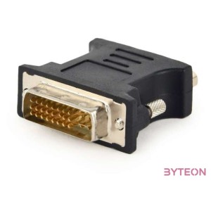 Gembird DVI-A - VGA M,F adapter fekete