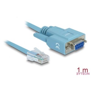 Delock Serial RS-232 - Serial RS-232 RJ45 F,M adatkábel 1m kék