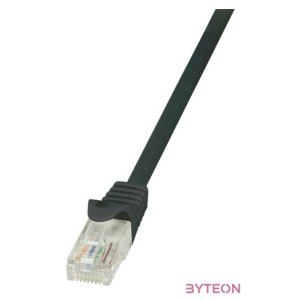 LogiLink RJ45 CAT6 UTP M,M adatkábel 5m AWG24 fekete