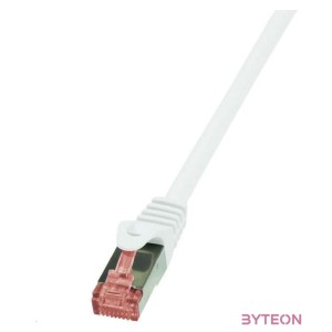 LogiLink RJ45 CAT6 SFTP M,M adatkábel 0.5m AWG27 fehér