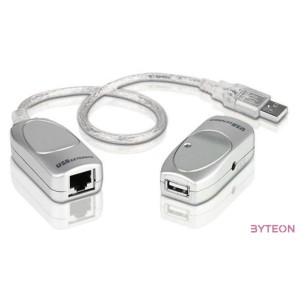 Aten USB A - Cat.5e adatkábel hosszabbító 60m aktív