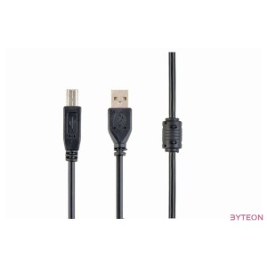 Gembird USB A - USB B M,M adatkábel 1.8m premium fekete