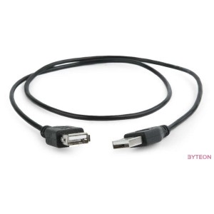Gembird USB A M,F adatkábel hosszabbító 0.75m fekete