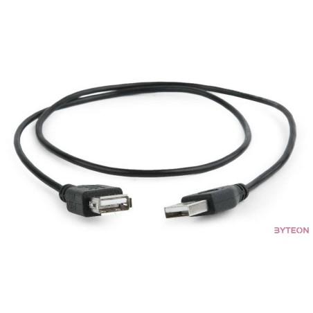 Gembird USB A M,F adatkábel hosszabbító 0.75m fekete