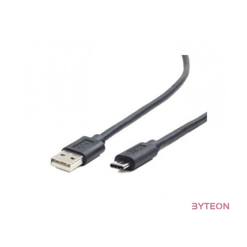 Gembird USB C - USB A M,M adatkábel 1m fekete