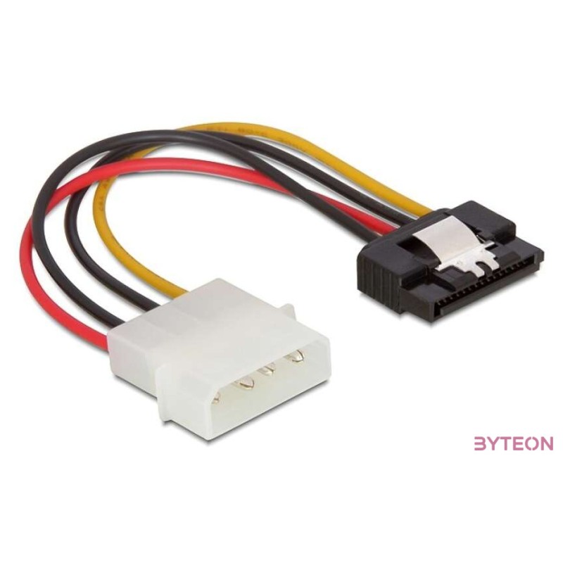 Delock Molex Power 4pin - SATA Power 15pin M,F tápkábel 0.15m