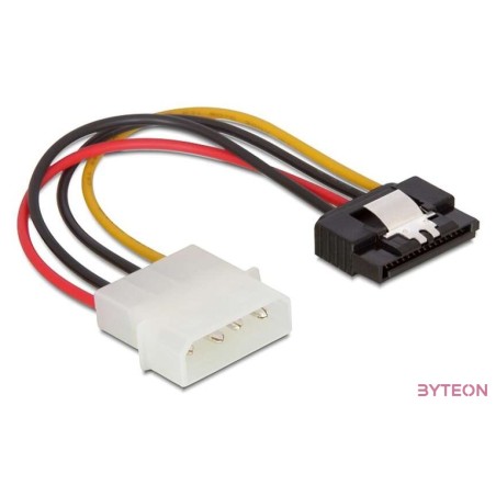 Delock Molex Power 4pin - SATA Power 15pin M,F tápkábel 0.15m