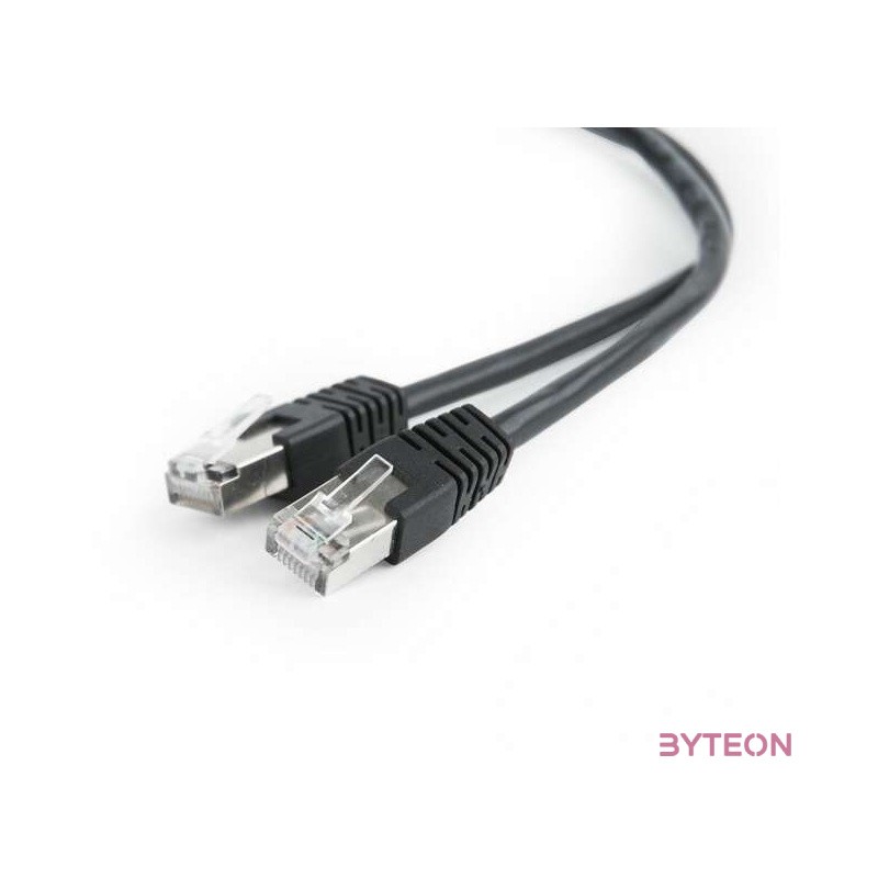 Gembird RJ45 CAT5e FTP M,M adatkábel 2m fekete