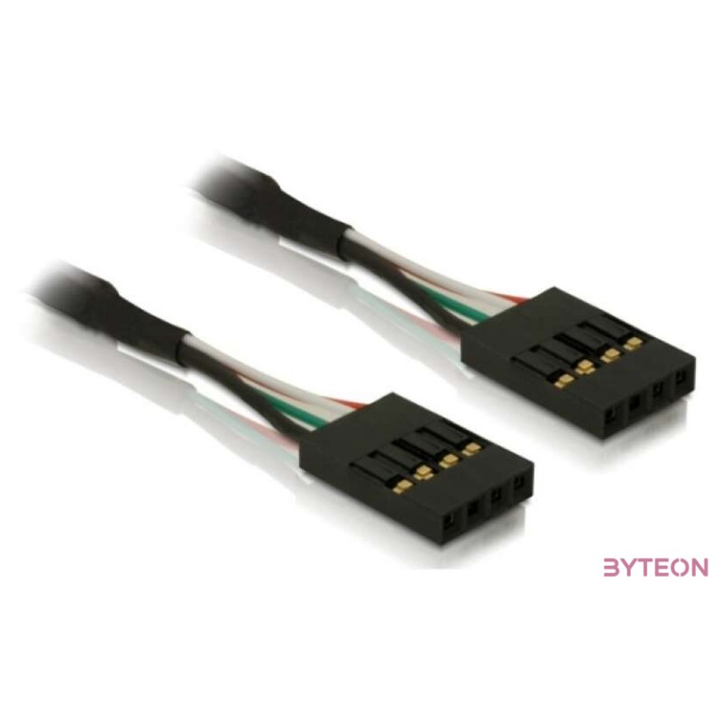 Delock USB Pinheader 4pin F,F adatkábel 0.4m