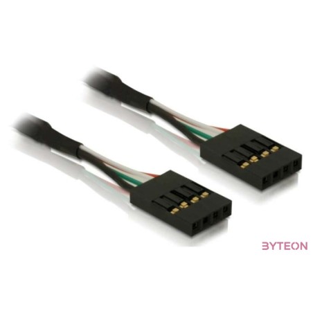 Delock USB Pinheader 4pin F,F adatkábel 0.4m