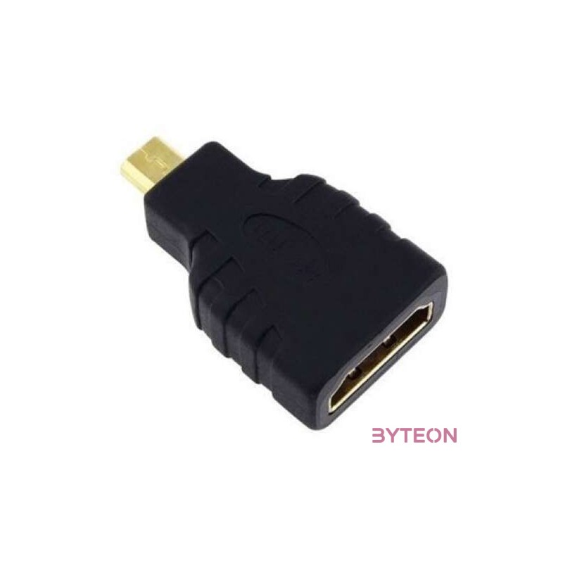 Gembird HDMI micro D - HDMI M,F adapter fekete