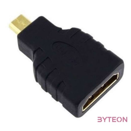 Gembird HDMI micro D - HDMI M,F adapter fekete