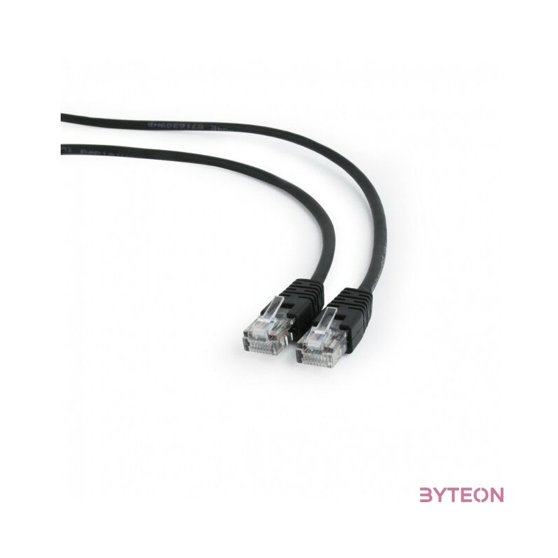 Gembird RJ45 CAT5e UTP M,M adatkábel 2m fekete