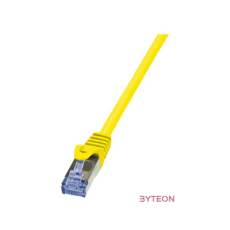 LogiLink RJ45 CAT6A S,FTP M,M adatkábel 1m AWG26 sárga