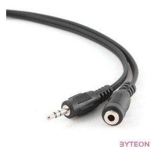 Gembird Jack stereo 3,5mm M,F audio kábel hosszabbító 1.5m fekete