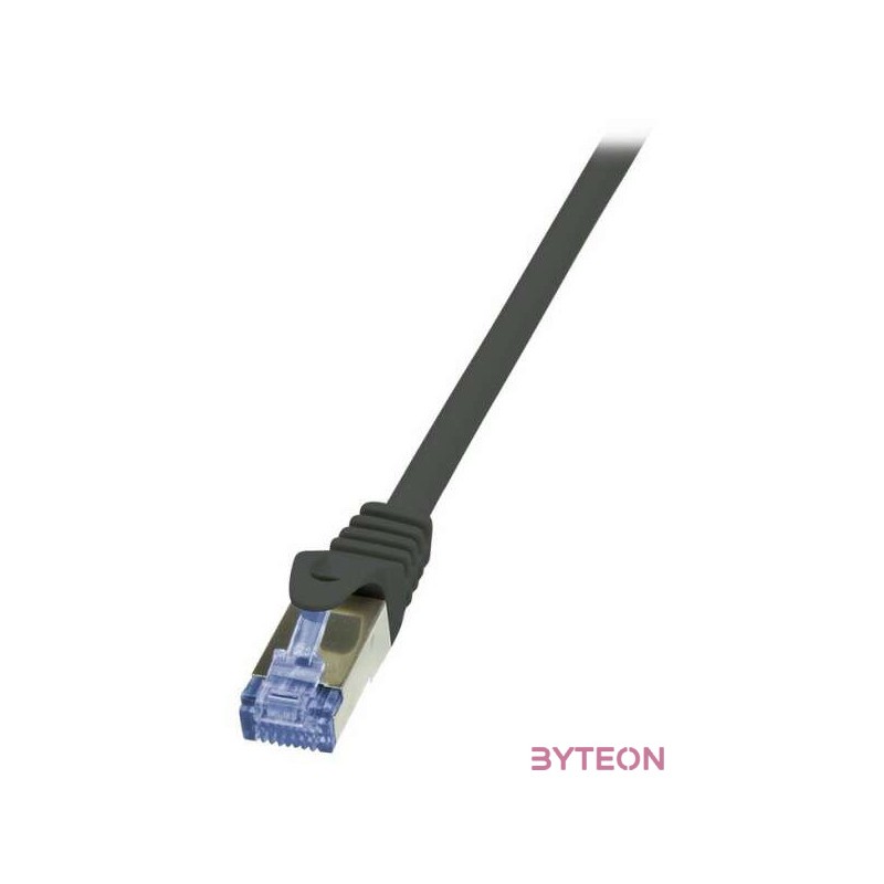 LogiLink RJ45 CAT6A S,FTP M,M adatkábel 0.25m AWG26 fekete