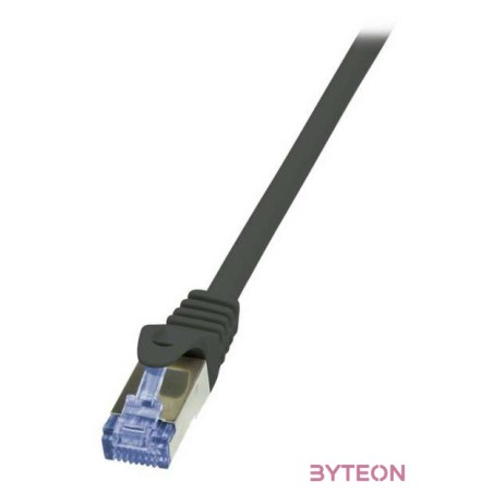 LogiLink RJ45 CAT6A S,FTP M,M adatkábel 0.25m AWG26 fekete