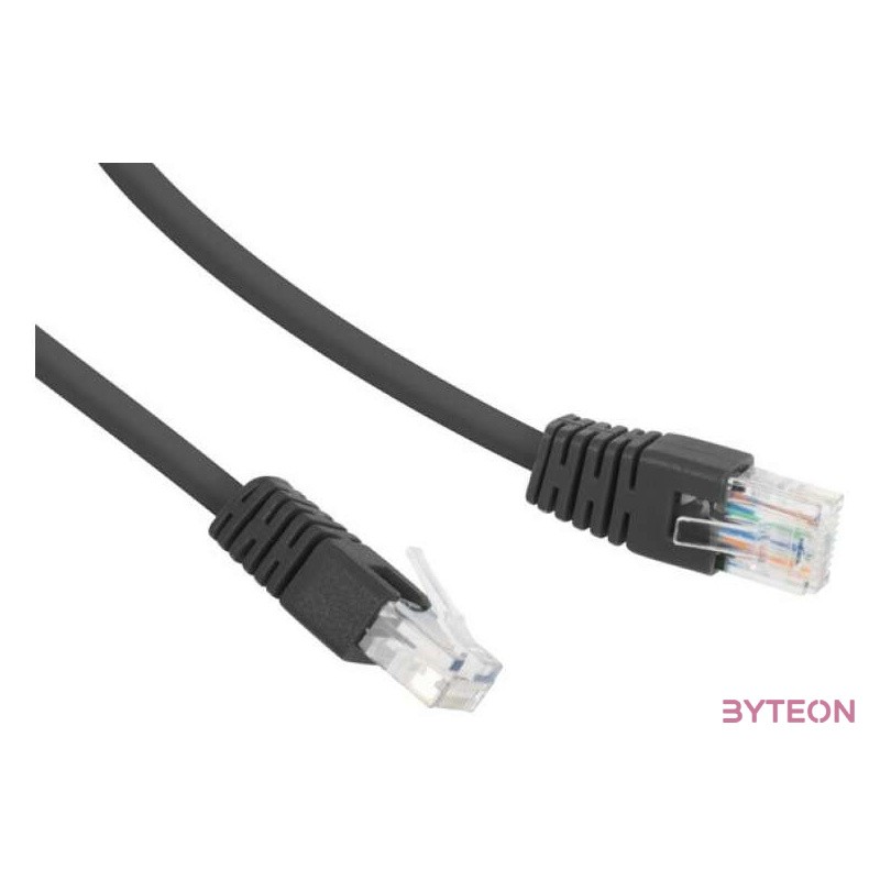 Gembird RJ45 CAT6 UTP M,M adatkábel 0.25m fekete