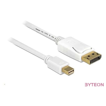 Delock Displayport mini - Displayport M,M video jelkábel 5m fehér