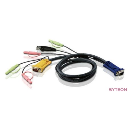 Aten USB A VGA KVM kábel 5m