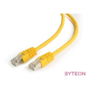 Gembird RJ45 CAT6 UTP M,M adatkábel 0.25m sárga