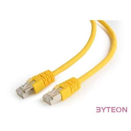 Gembird RJ45 CAT6 UTP M,M adatkábel 0.25m sárga