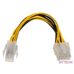 Akyga Power 4pin - Power 8pin EPS M,F adapter 1m