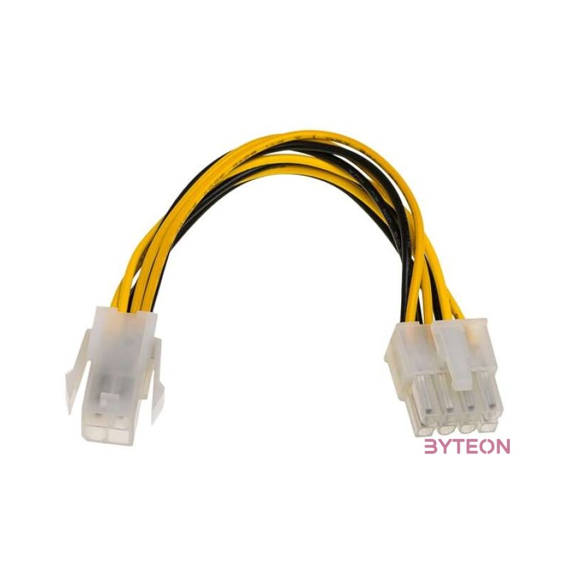Akyga Power 4pin - Power 8pin EPS M,F adapter 1m