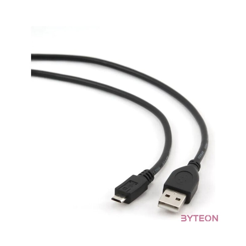 Gembird USB 2.0 A - USB 2.0 micro B M,M adatkábel 0.1m fekete