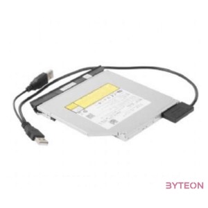 Gembird USB A - SATA Slimline 13pin M,F adatkábel 0.5m fekete