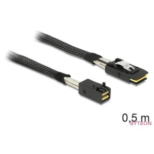 Delock SAS mini SFF-8643 - SAS mini SFF-8087 M,M adatkábel 0.5m fekete