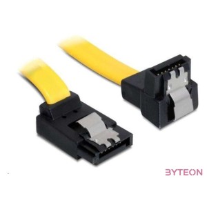 Delock SATA 3 F,F adatkábel 0.3m fel,le sárga